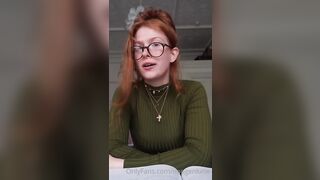 Sexy Redhead Imogen Lucie Student Teacher JOI