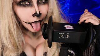 KittyKlaw ASMR Skeleton Licking & Mouth Sounds