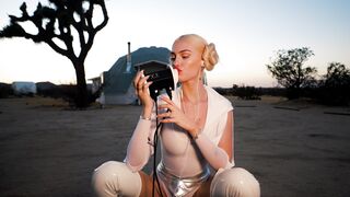 Aleksandraverse Plays With Unique Toy Outside