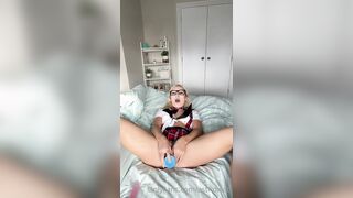 Blonde British Babe Astrid Wett Masturbation Video